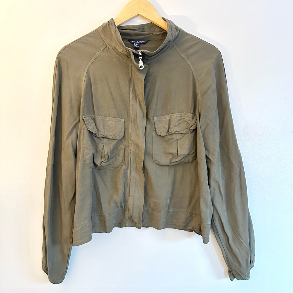 American Eagle Outfitters Olive Utility Jacket
